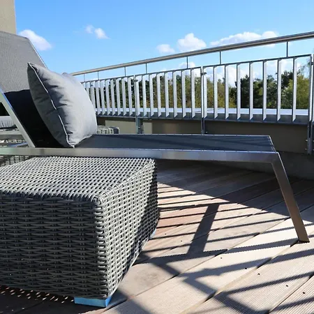 DünenResort in Binz, strandnahe und moderne FeWo mit Balkon und mit Meerblick, Apartment