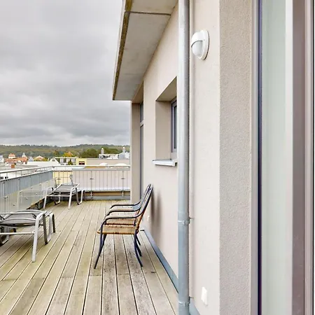 DünenResort in Binz, strandnahe und moderne FeWo mit Balkon und mit Meerblick, Apartment Binz