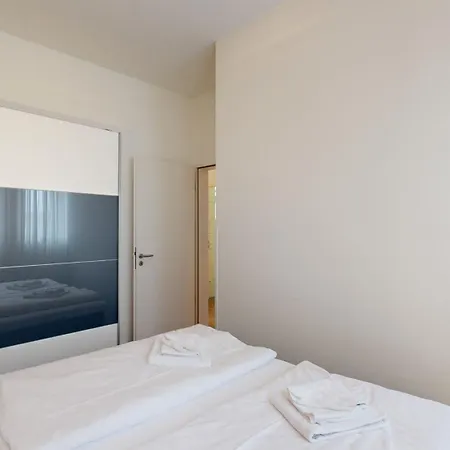 DünenResort in Binz, strandnahe und moderne FeWo mit Balkon und mit Meerblick, *