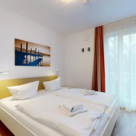 Duenenresort In Binz, Strandnahe Und Moderne Fewo Mit Balkon Und Mit Meerblick, Appartement Binz