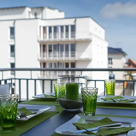 DünenResort in Binz, strandnahe und moderne FeWo mit Balkon und mit Meerblick, Apartment Binz